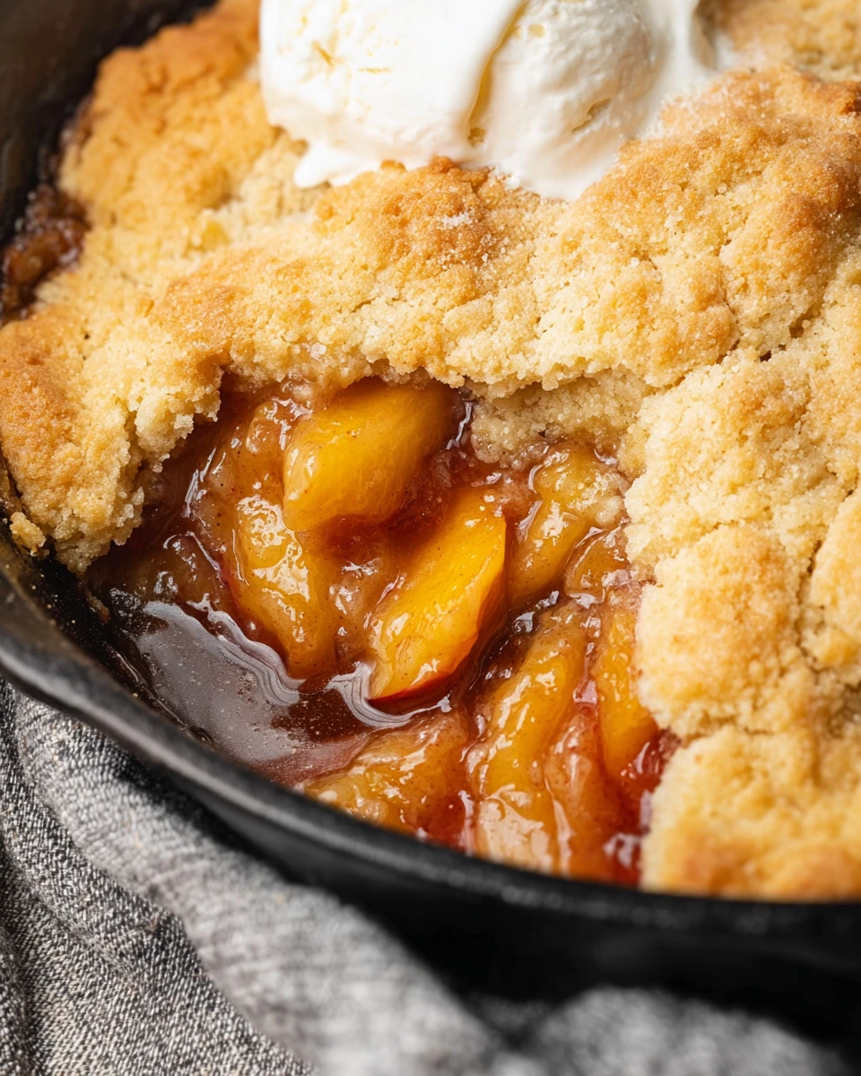 Southern Peach Cobbler In A Cast Iron Skillet 7 Southern Peach Cobbler In A Cast Iron Skillet
