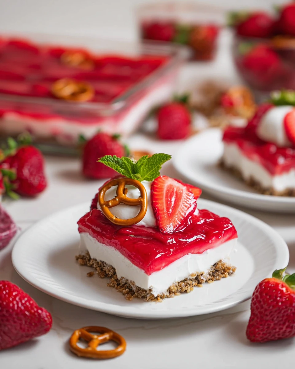 Strawberry Pretzel Salad