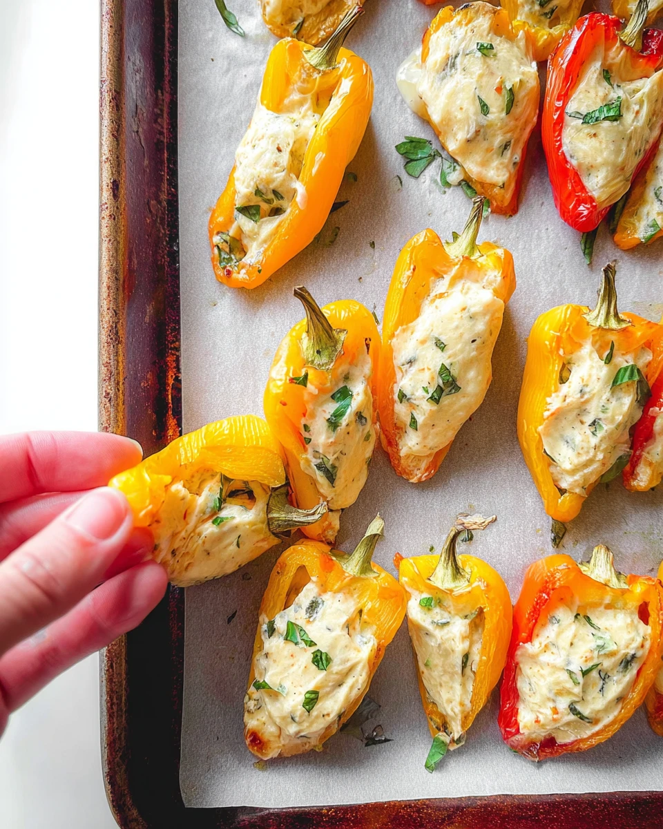Stuffed Mini Peppers 6 Stuffed Mini Peppers