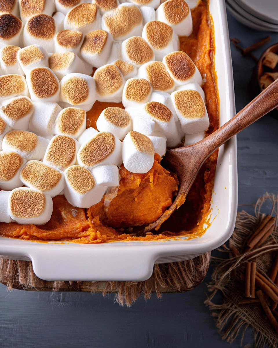 Sweet Potato Casserole With Marshmallows