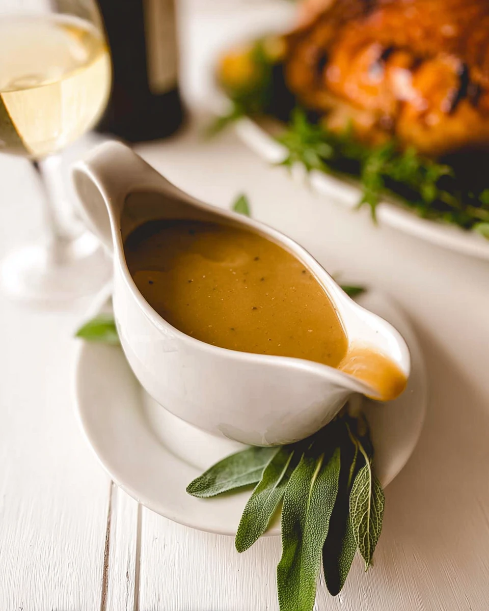 Turkey Gravy With White Wine And Sage 5 Turkey Gravy With White Wine And Sage