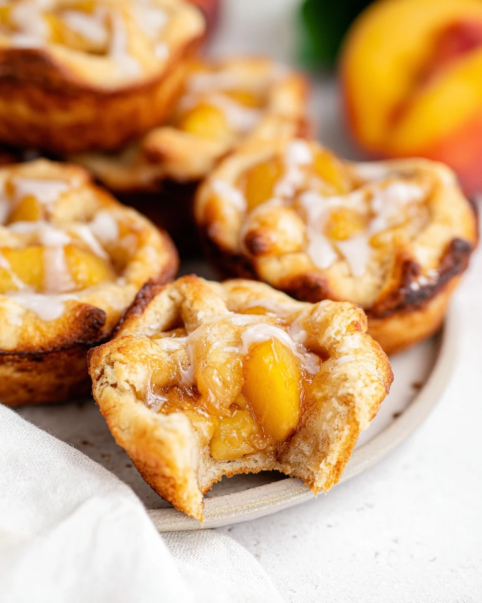 Two Ingredient Mini Peach Pies 7 Two Ingredient Mini Peach Pies