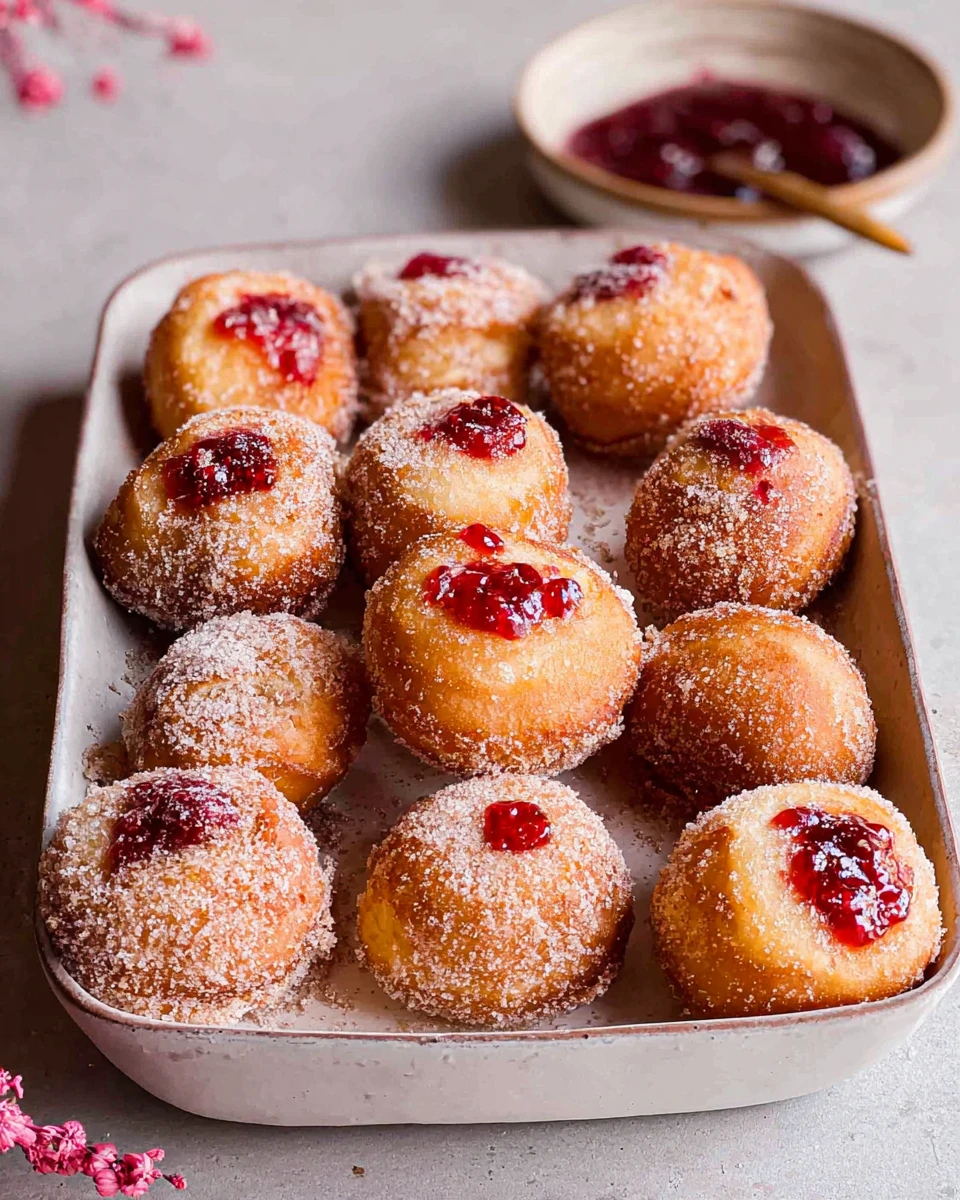 Vegan Air Fryer Donuts With Jam