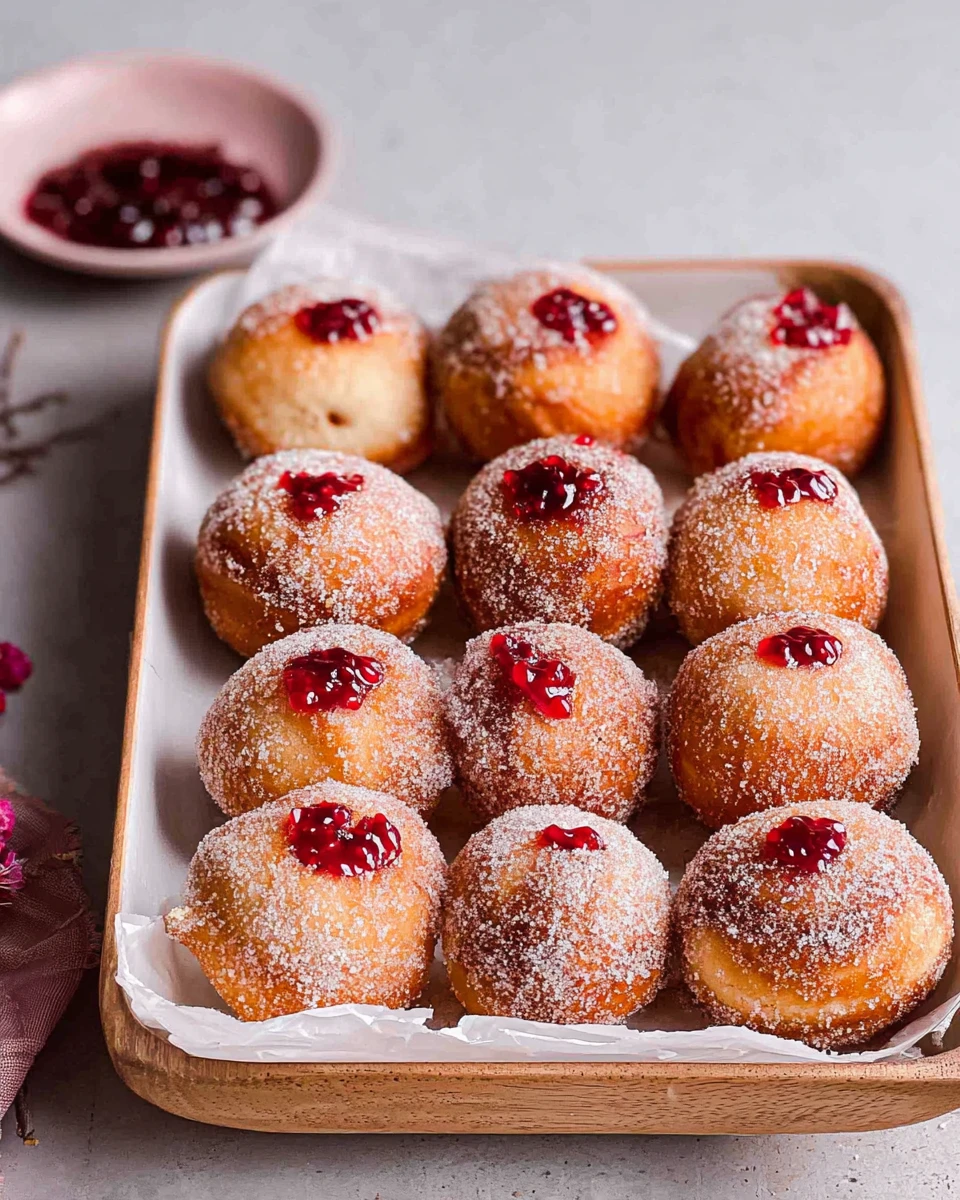 Vegan Air Fryer Donuts With Jam