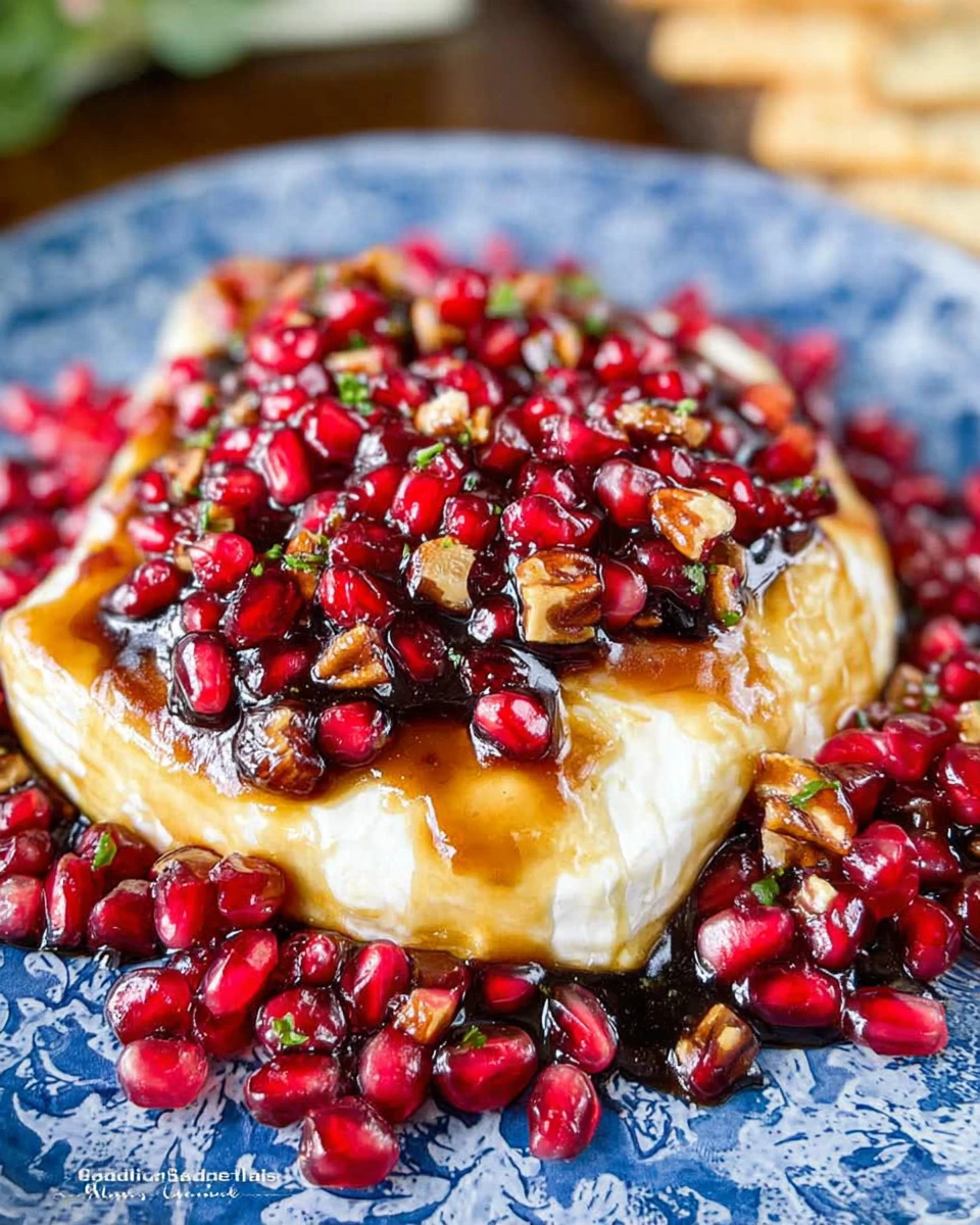 Balsamic Jalapeño Pomegranate Brie Cheese