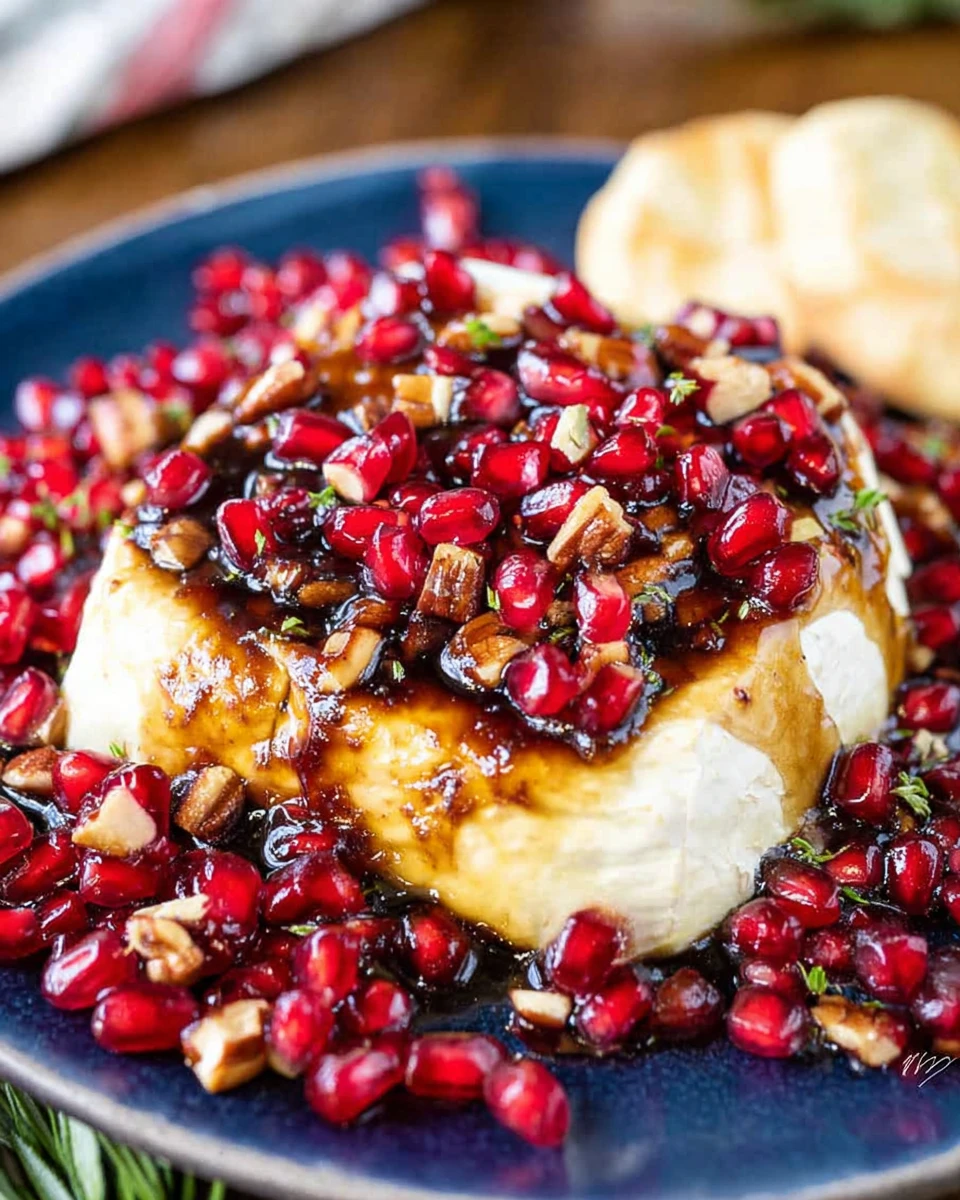 Balsamic Jalapeño Pomegranate Brie Cheese