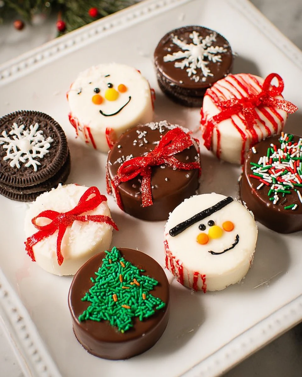 Chocolate Covered Oreo Christmas Cookies 6 Chocolate Covered Oreo Christmas Cookies