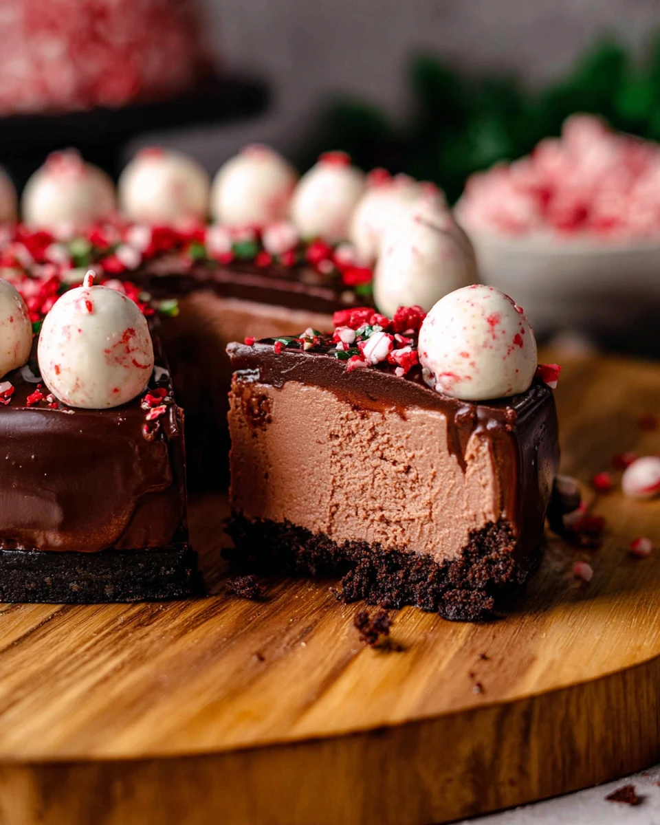 Chocolate Peppermint Cheesecake