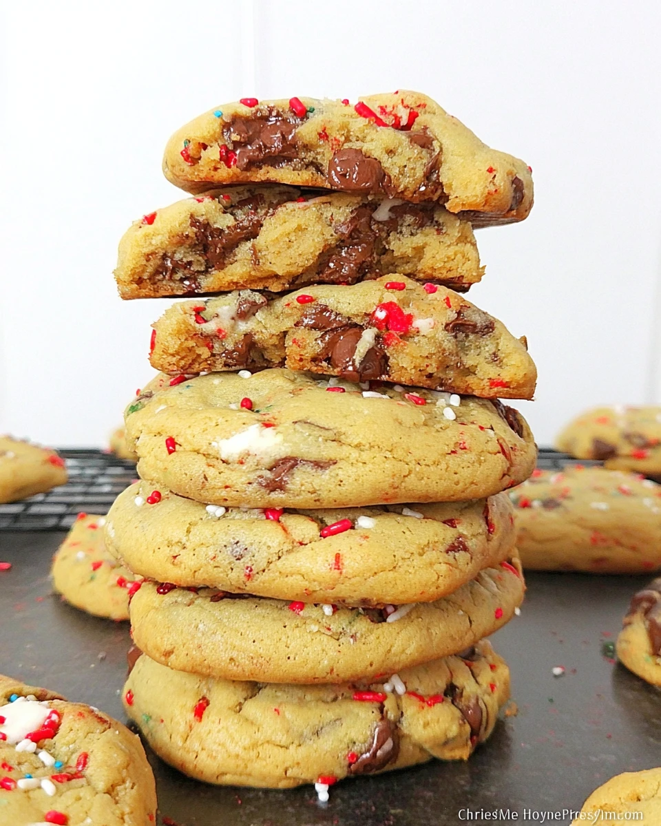 Christmas Chocolate Chip Cookies