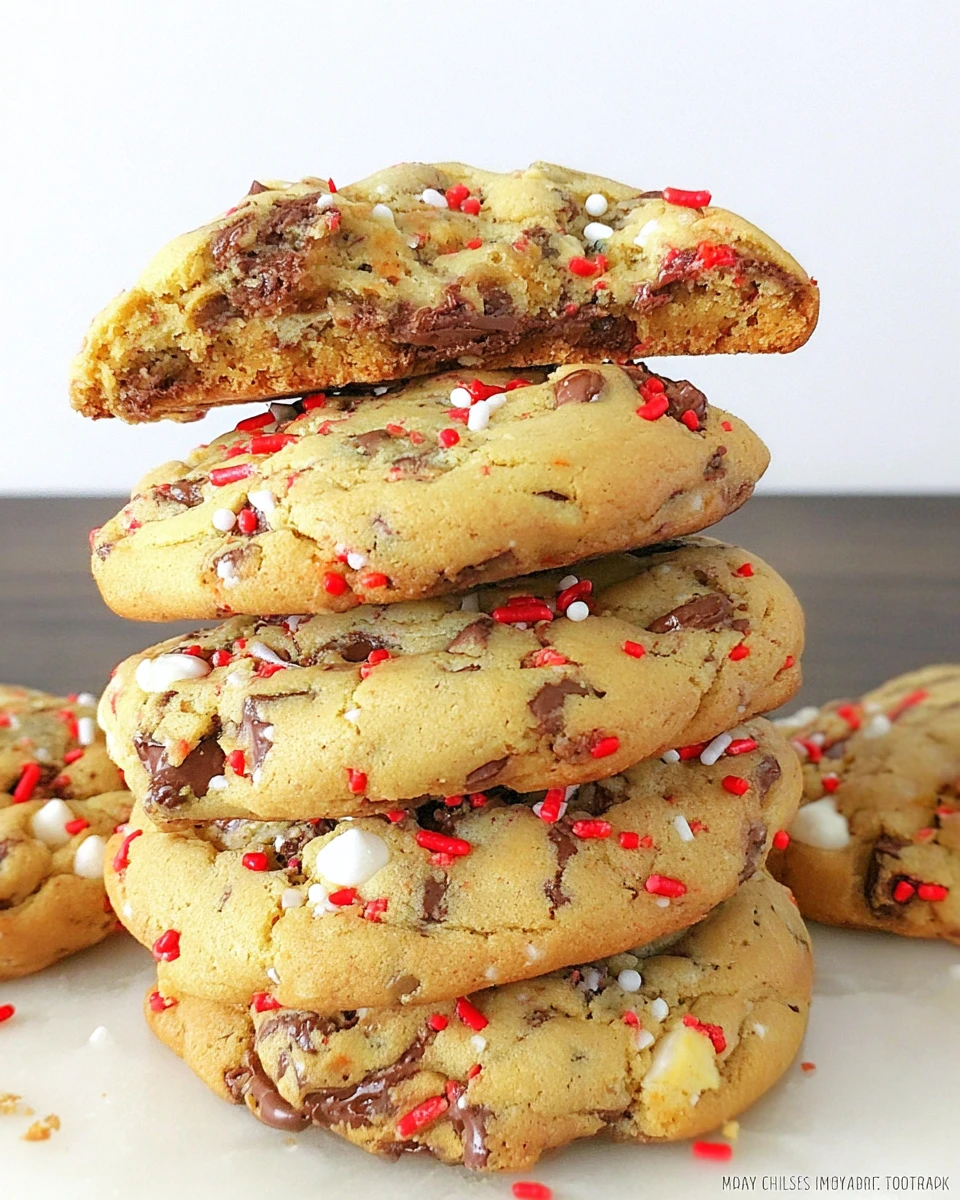 Christmas Chocolate Chip Cookies