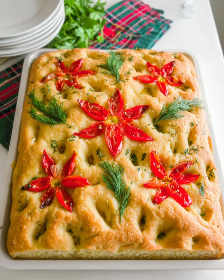 Christmas Poinsettia Focaccia Bread 0 2025 11 14