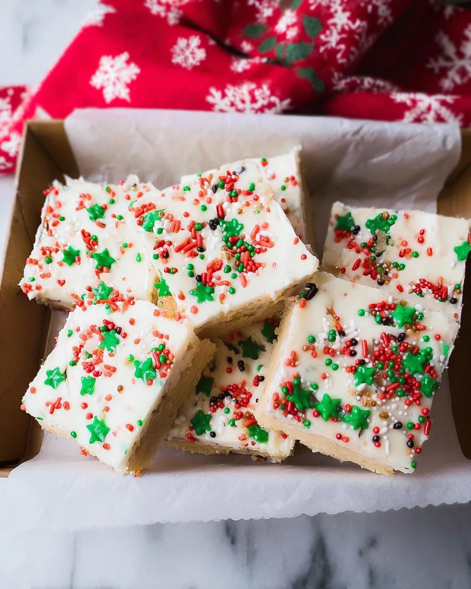 Christmas Sugar Cookie Bars