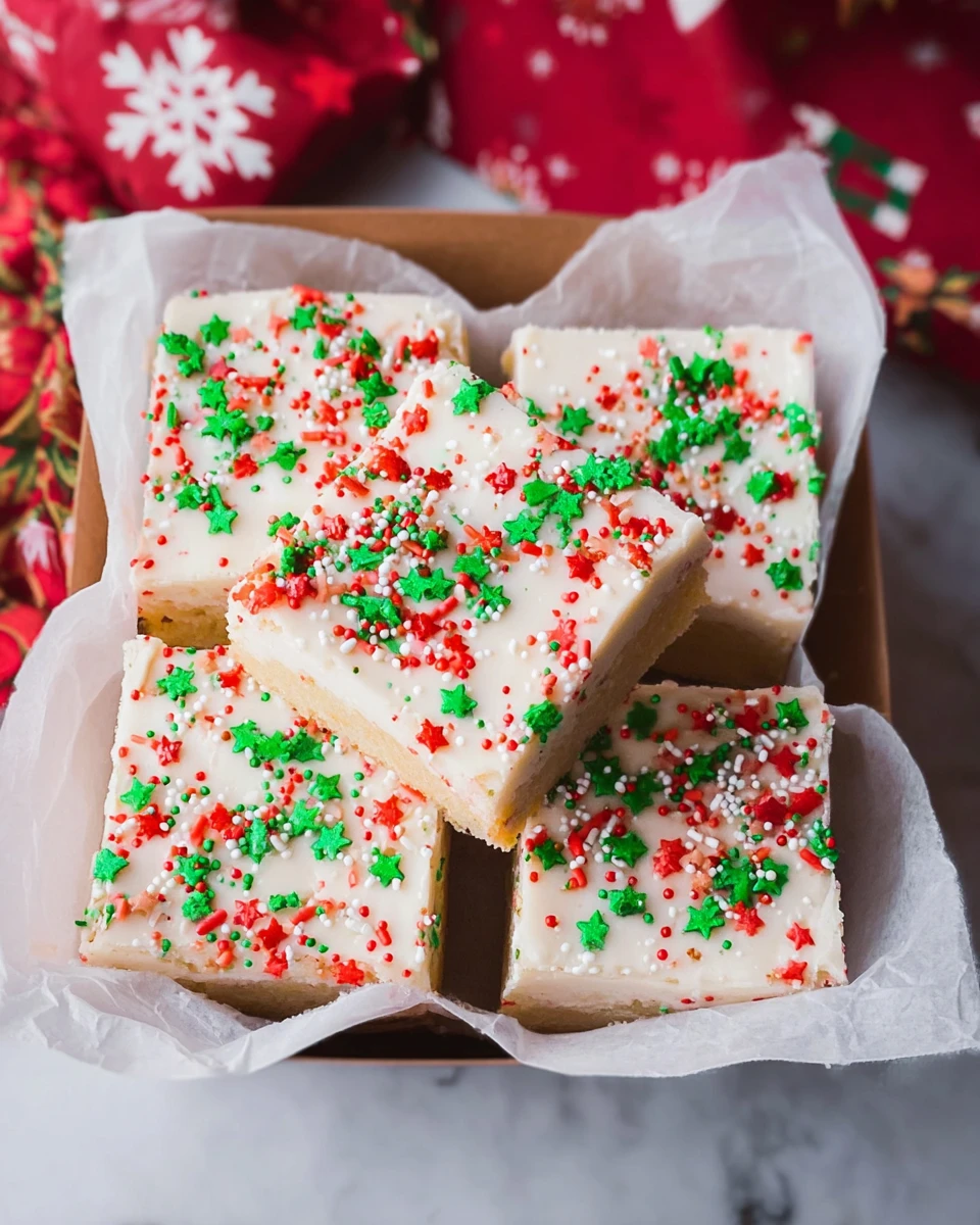 Christmas Sugar Cookie Bars