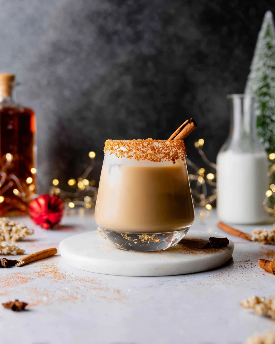 Cinnamon-Spiced Eggnog White Russian
