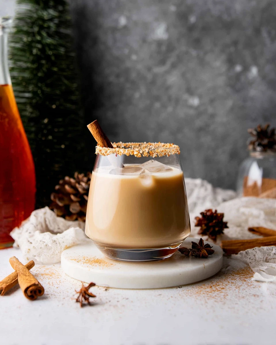 Cinnamon-Spiced Eggnog White Russian