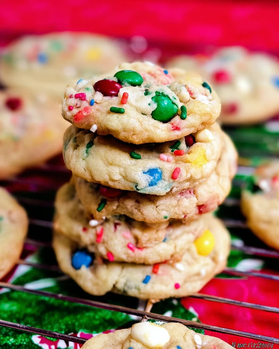 Confetti M&Amp;M Cookies
