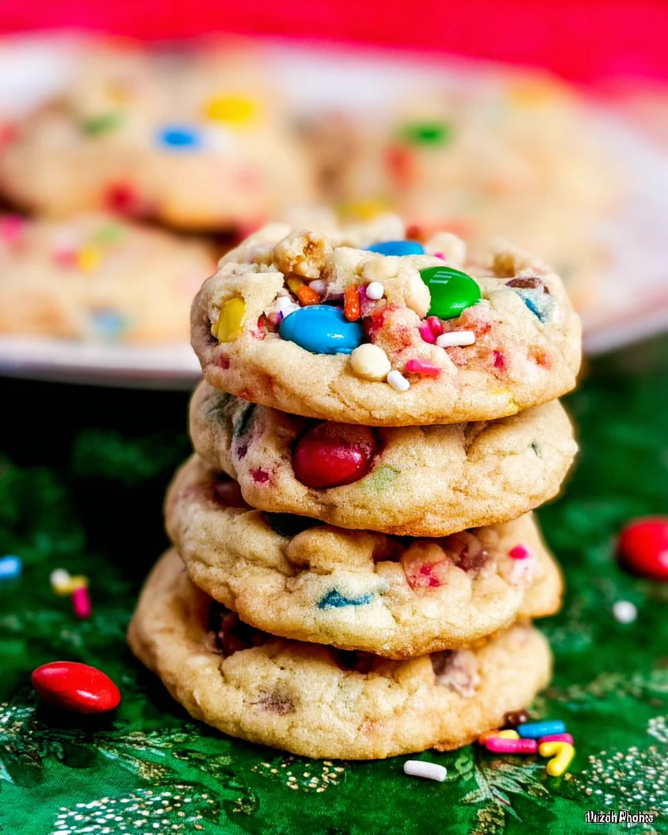Confetti M&Amp;M Cookies