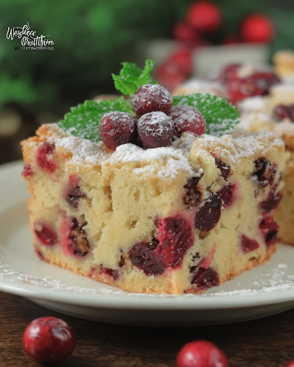Cranberry Christmas Cake