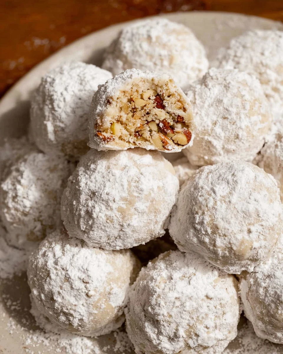 Cream Cheese Pecan Snowball Christmas Cookies 7 Cream Cheese Pecan Snowball Christmas Cookies