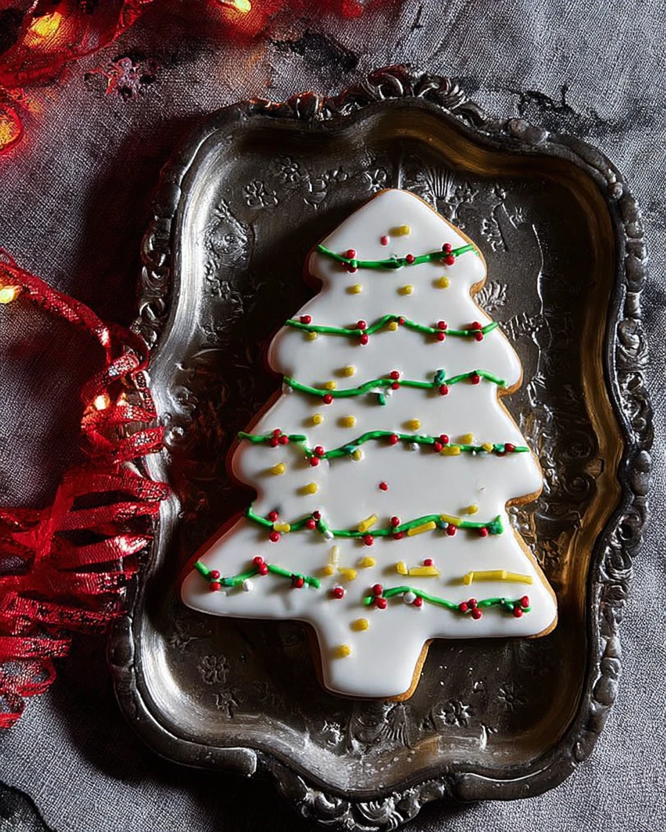 Decorated Christmas Tree Cookies 6 Decorated Christmas Tree Cookies