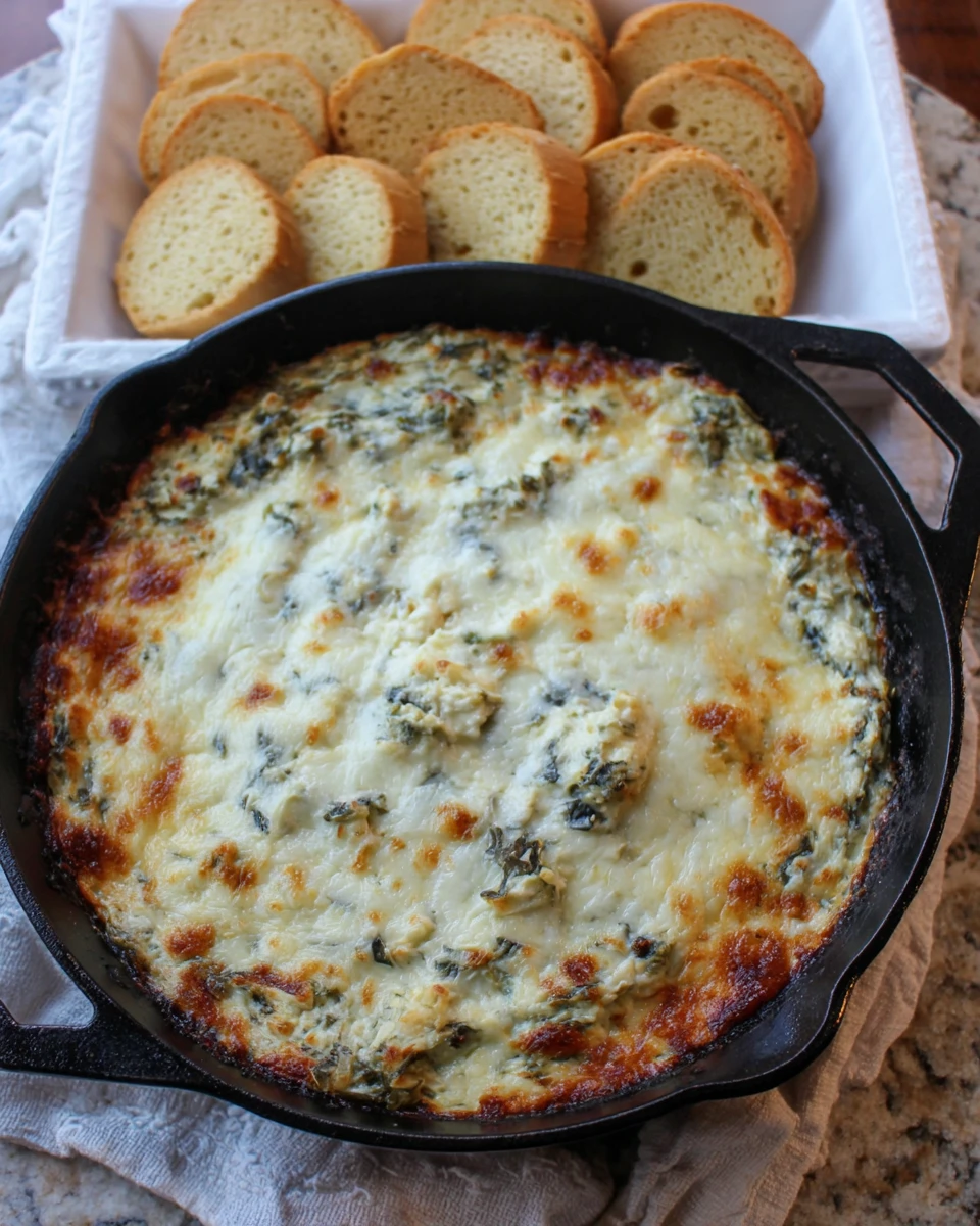 Easy Spinach Artichoke Dip