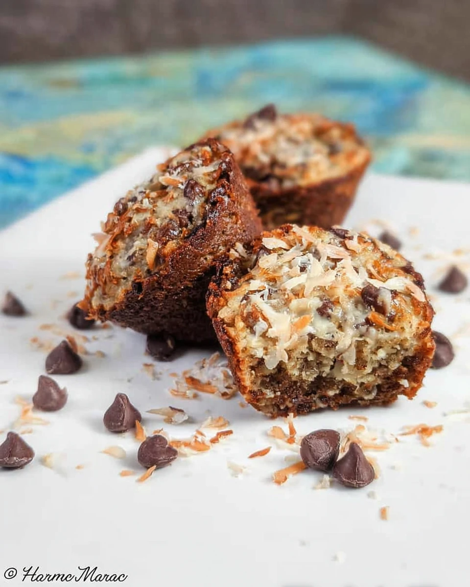 German Chocolate Cookie Cups 6 German Chocolate Cookie Cups