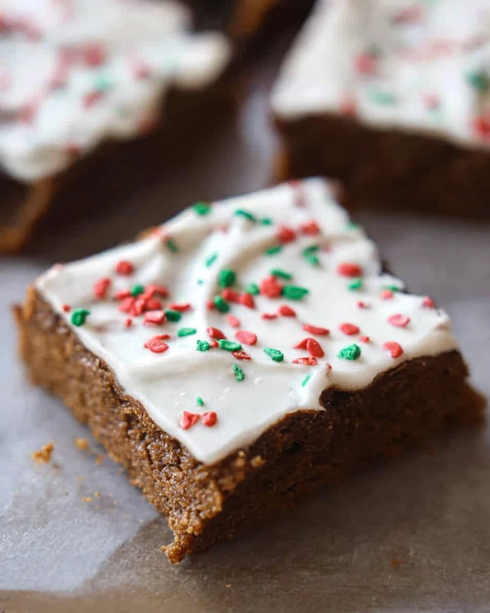 Gingerbread Cookie Bars