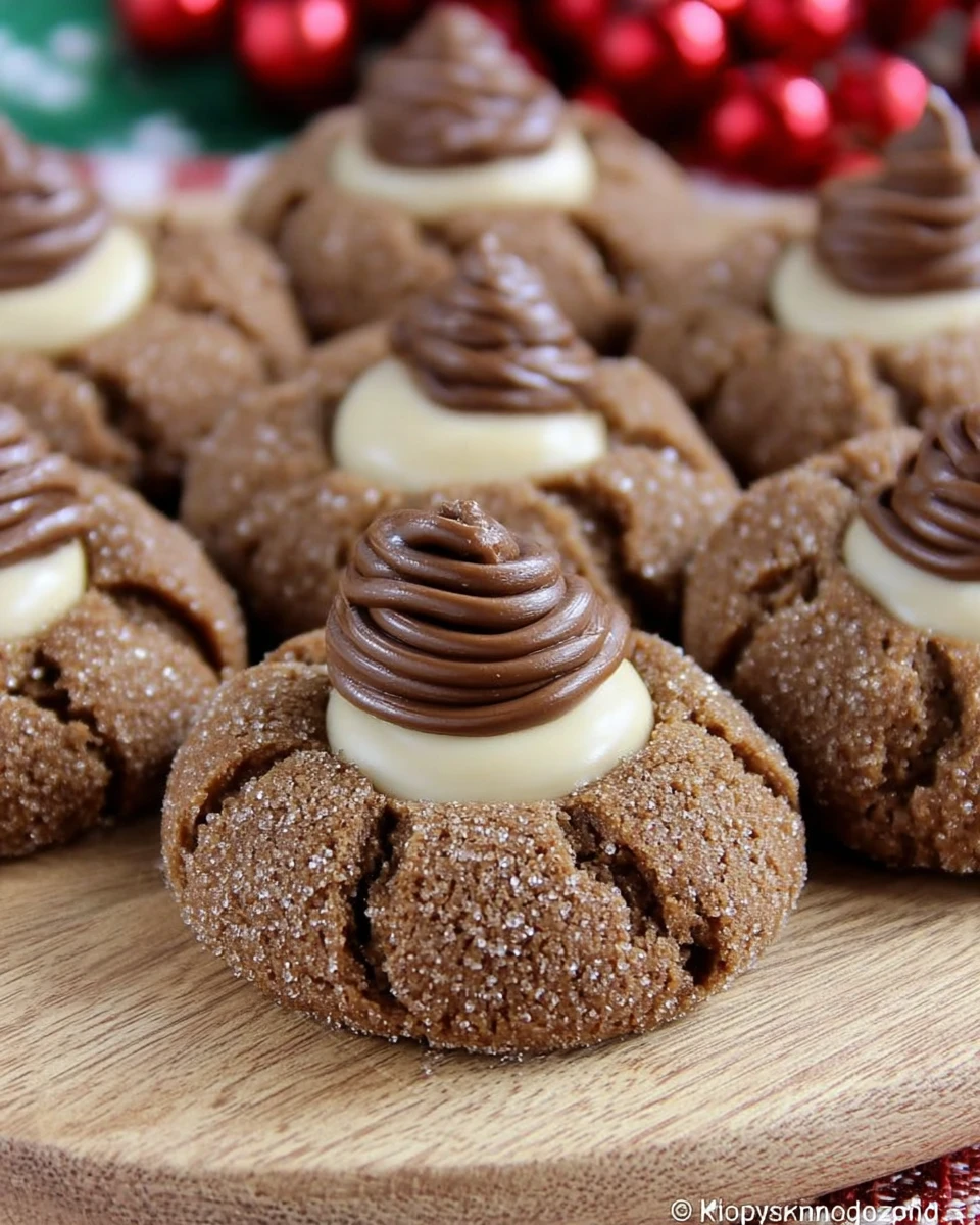 Gingerbread Kiss Cookies