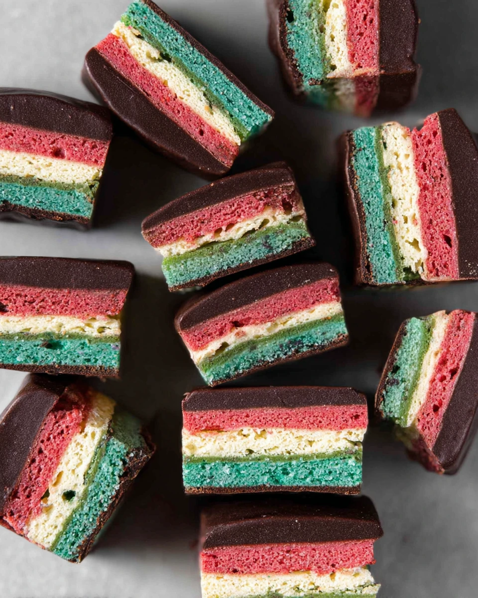 Italian Rainbow Cookies 5 Italian Rainbow Cookies