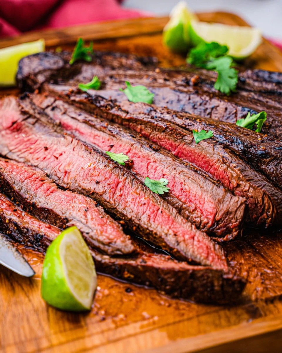 Juicy Cast Iron Flank Steak