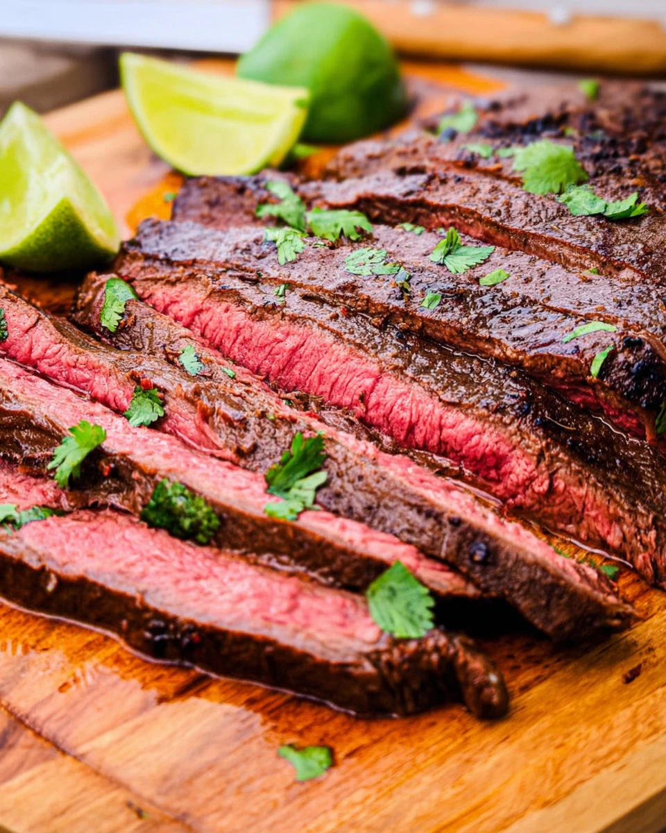 Juicy Cast Iron Flank Steak