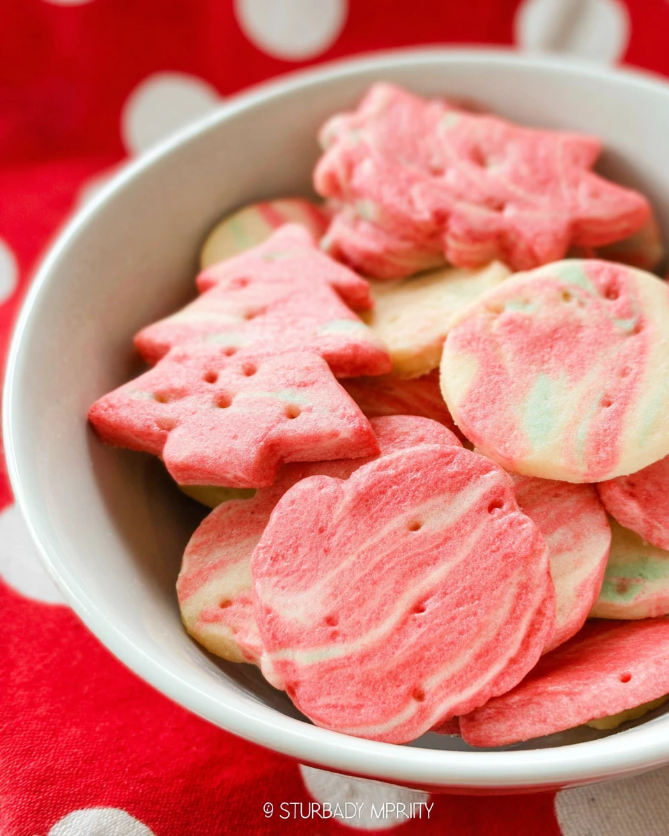 Marbled Christmas Sugar Cookies