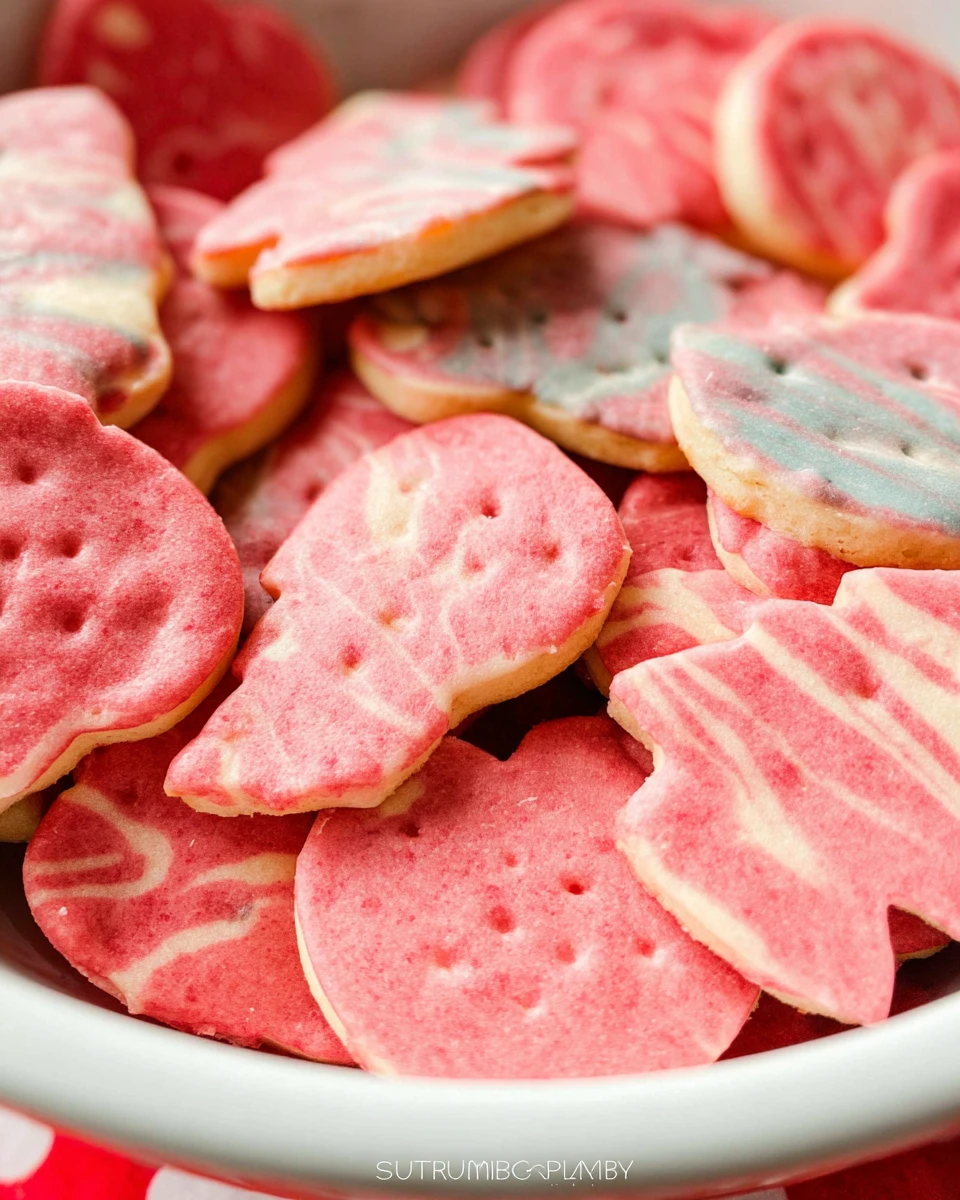 Marbled Christmas Sugar Cookies