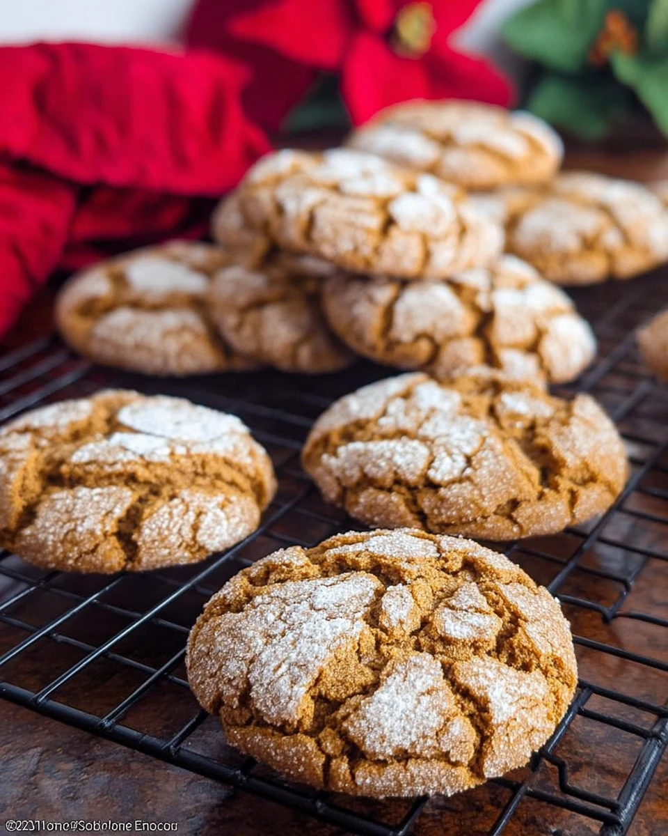 Molasses Crinkle Cookies