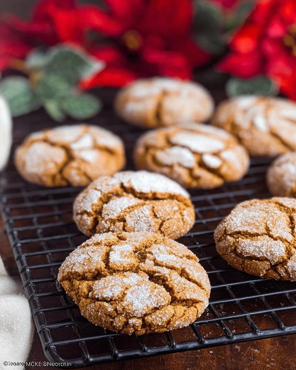 Molasses Crinkle Cookies