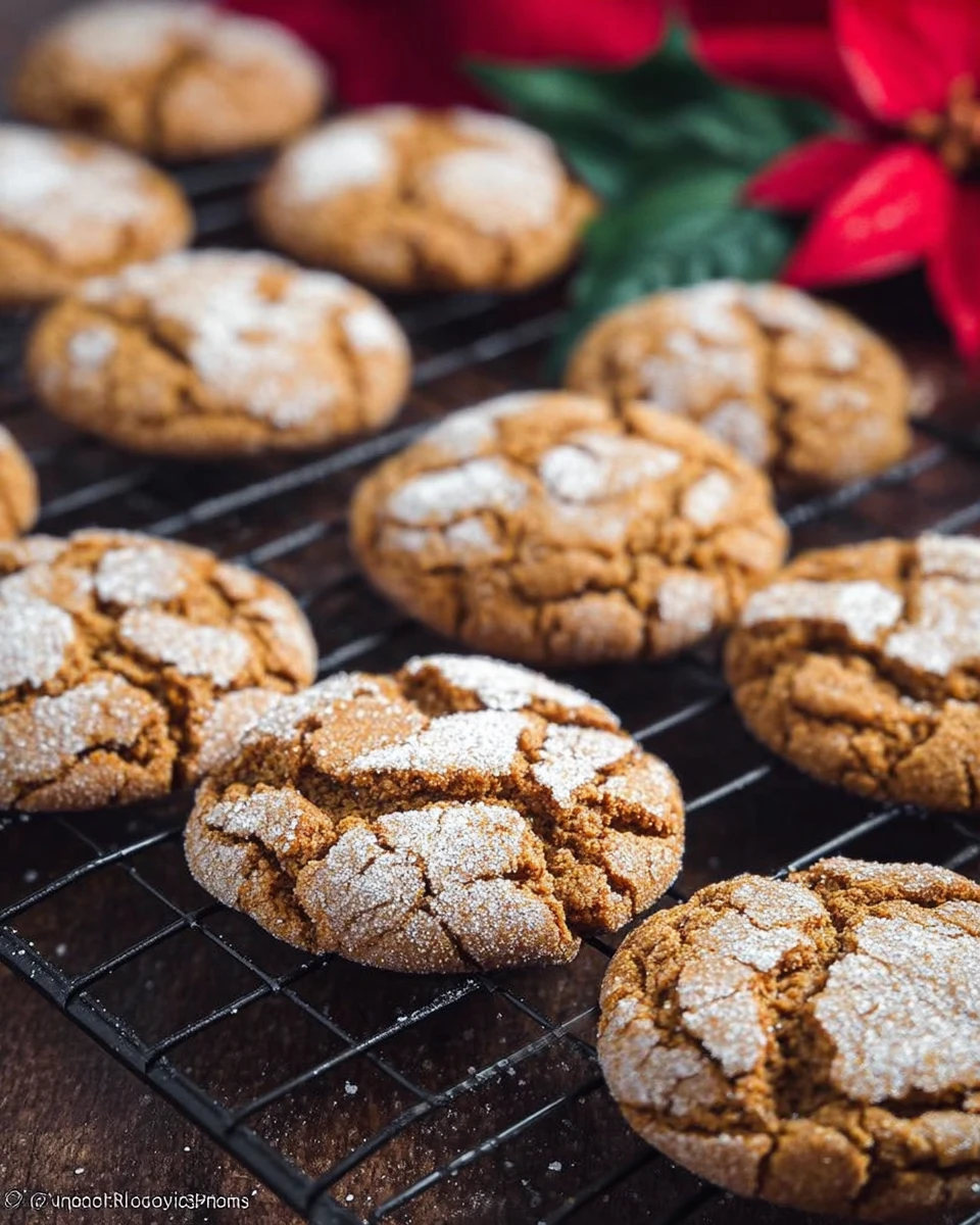 Molasses Crinkle Cookies