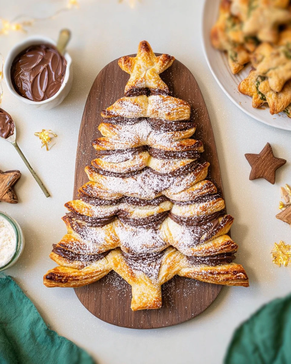 Nutella Puff Pastry Christmas Tree