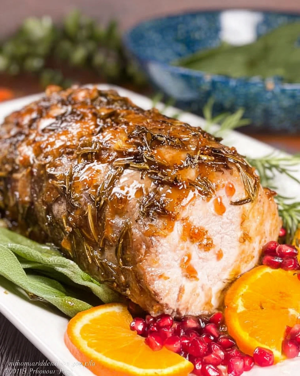Orange Pomegranate Rosemary Pork Roast 7 Orange Pomegranate Rosemary Pork Roast