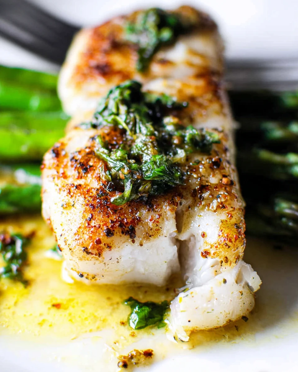 Pan Seared Grouper With Lemon Butter