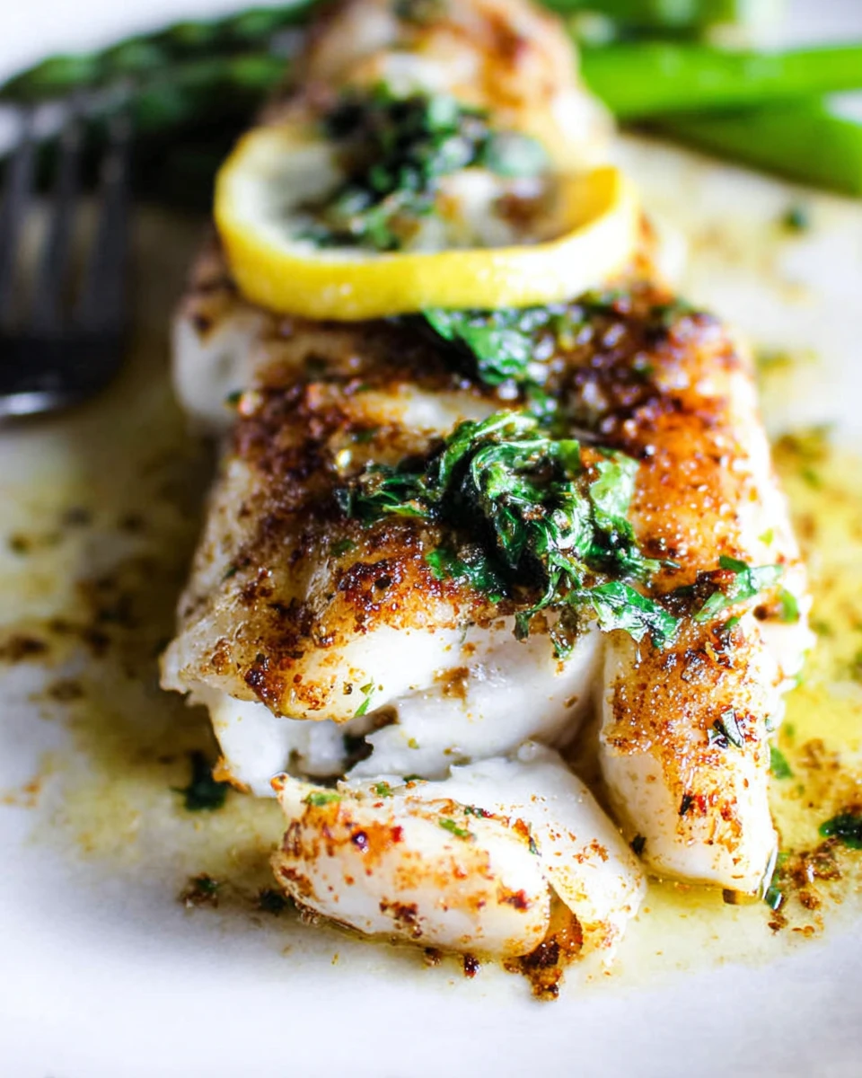 Pan Seared Grouper With Lemon Butter