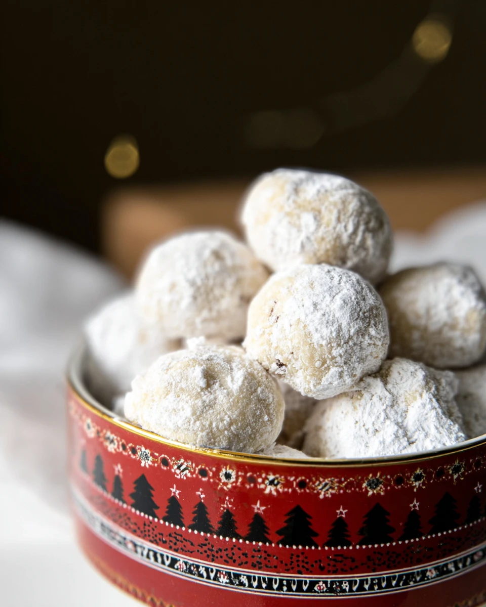 Pecan Snowball Cookies