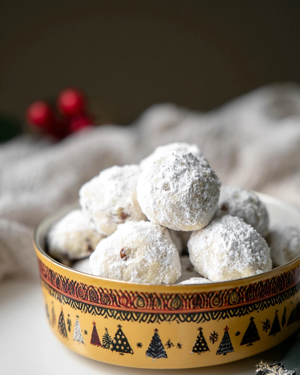 Pecan Snowball Cookies