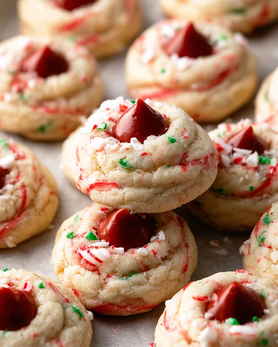 Peppermint Kiss Cookies 7 Peppermint Kiss Cookies