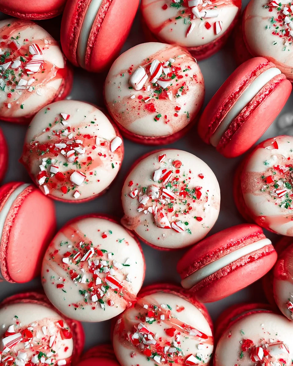 Peppermint Macarons