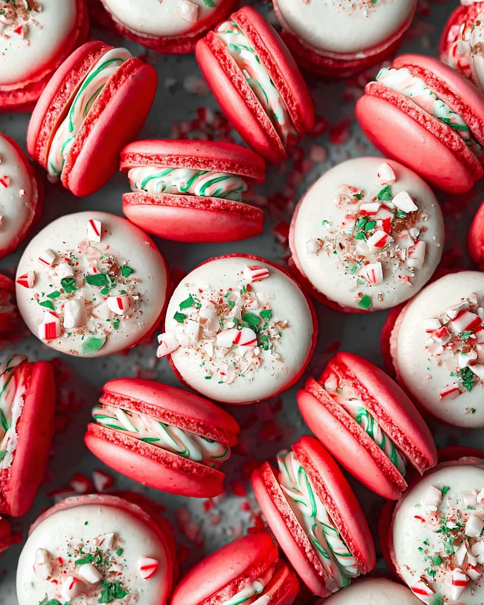 Peppermint Macarons