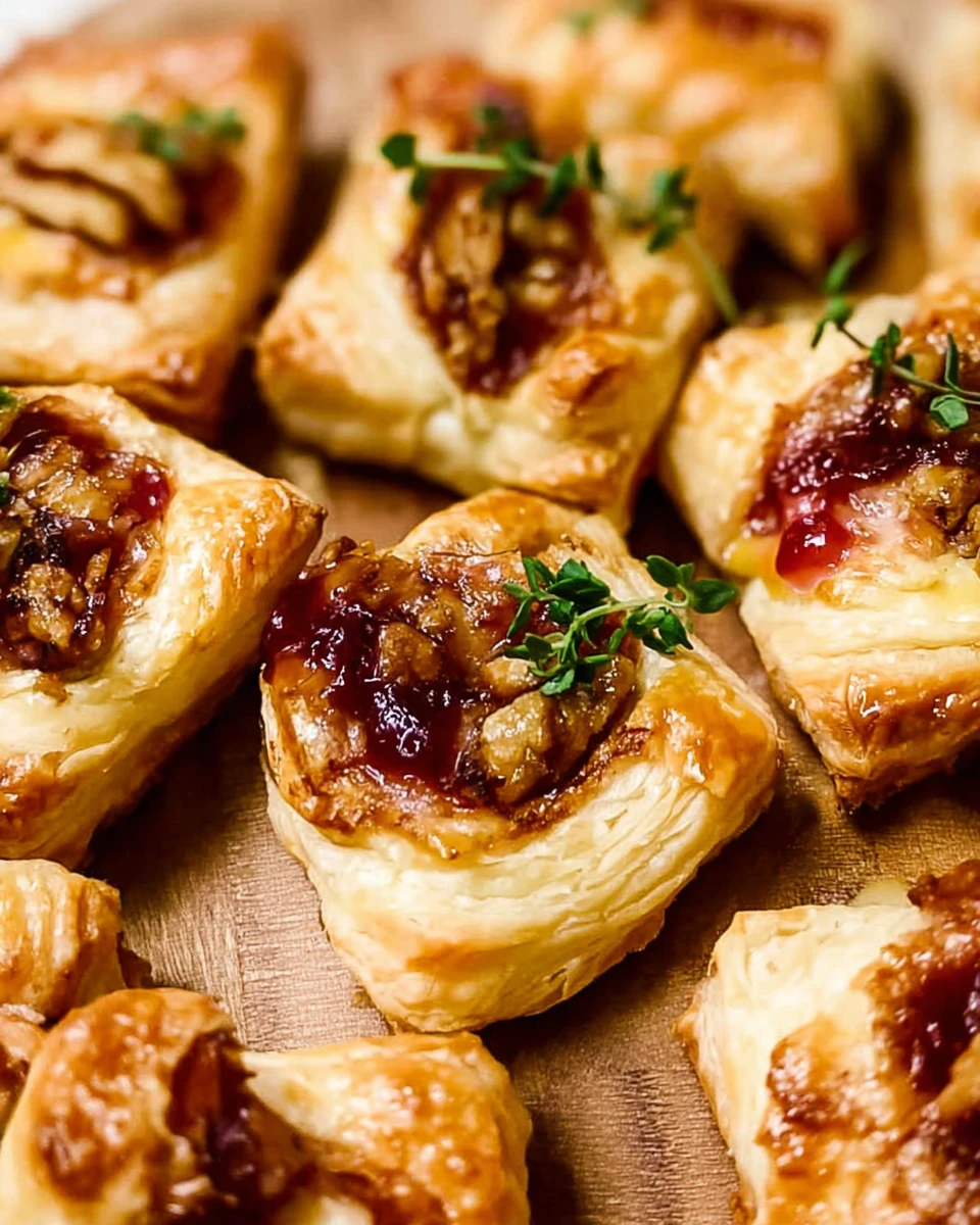 Puff Pastry Brie Bites 6 Puff Pastry Brie Bites