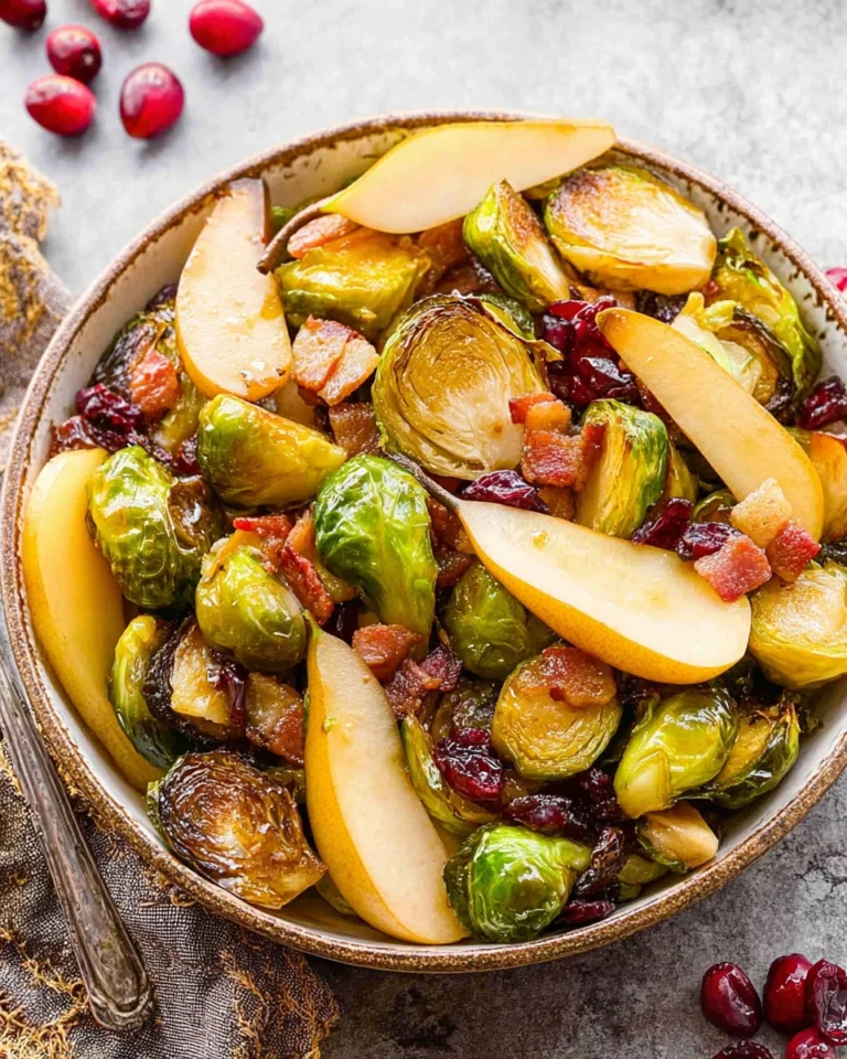 Roasted Brussels Sprouts With Bacon And Pears 0 2025 11 30
