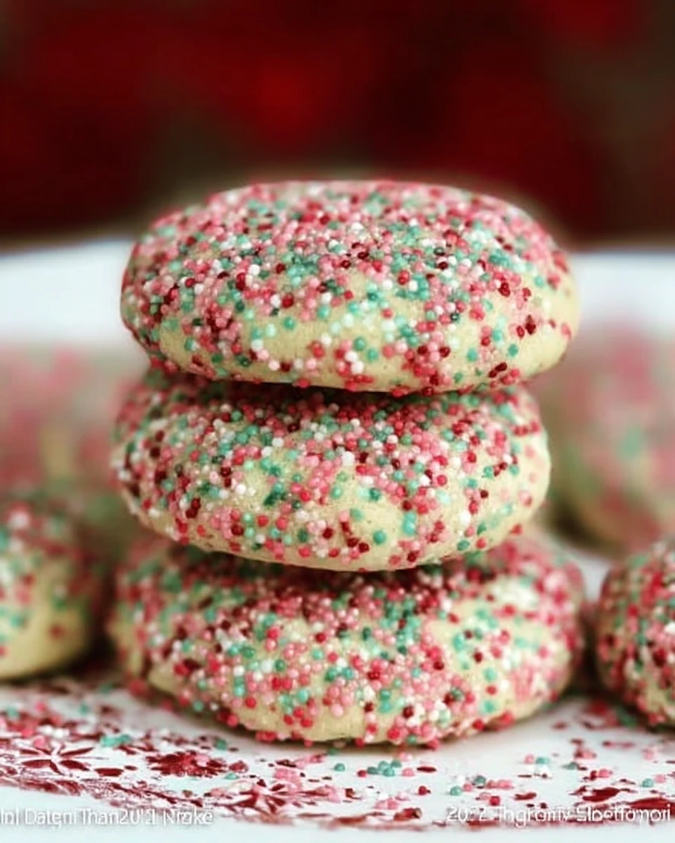 Soft Christmas Sprinkle Cookies 7 Soft Christmas Sprinkle Cookies