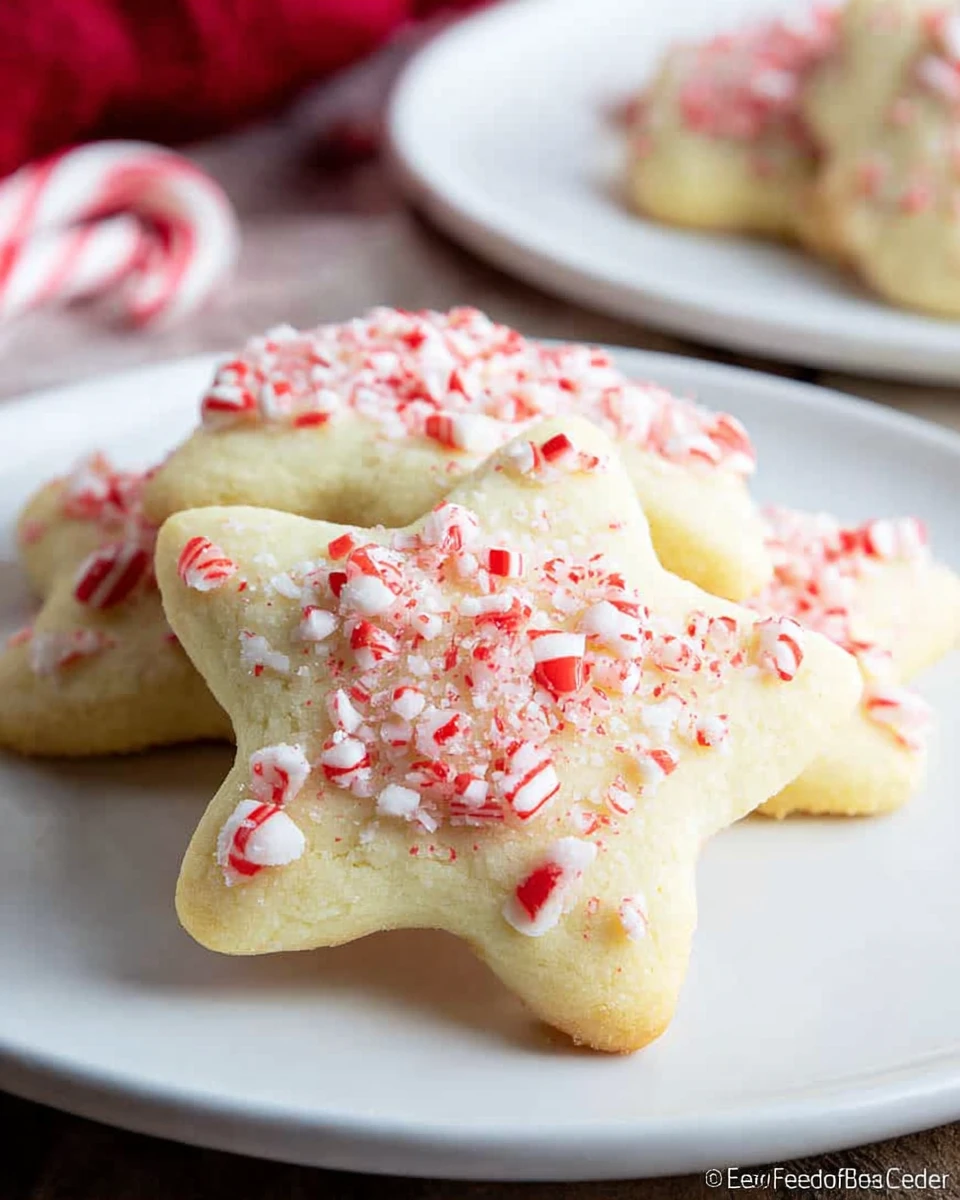 Sugar Cookies With Crushed Peppermint