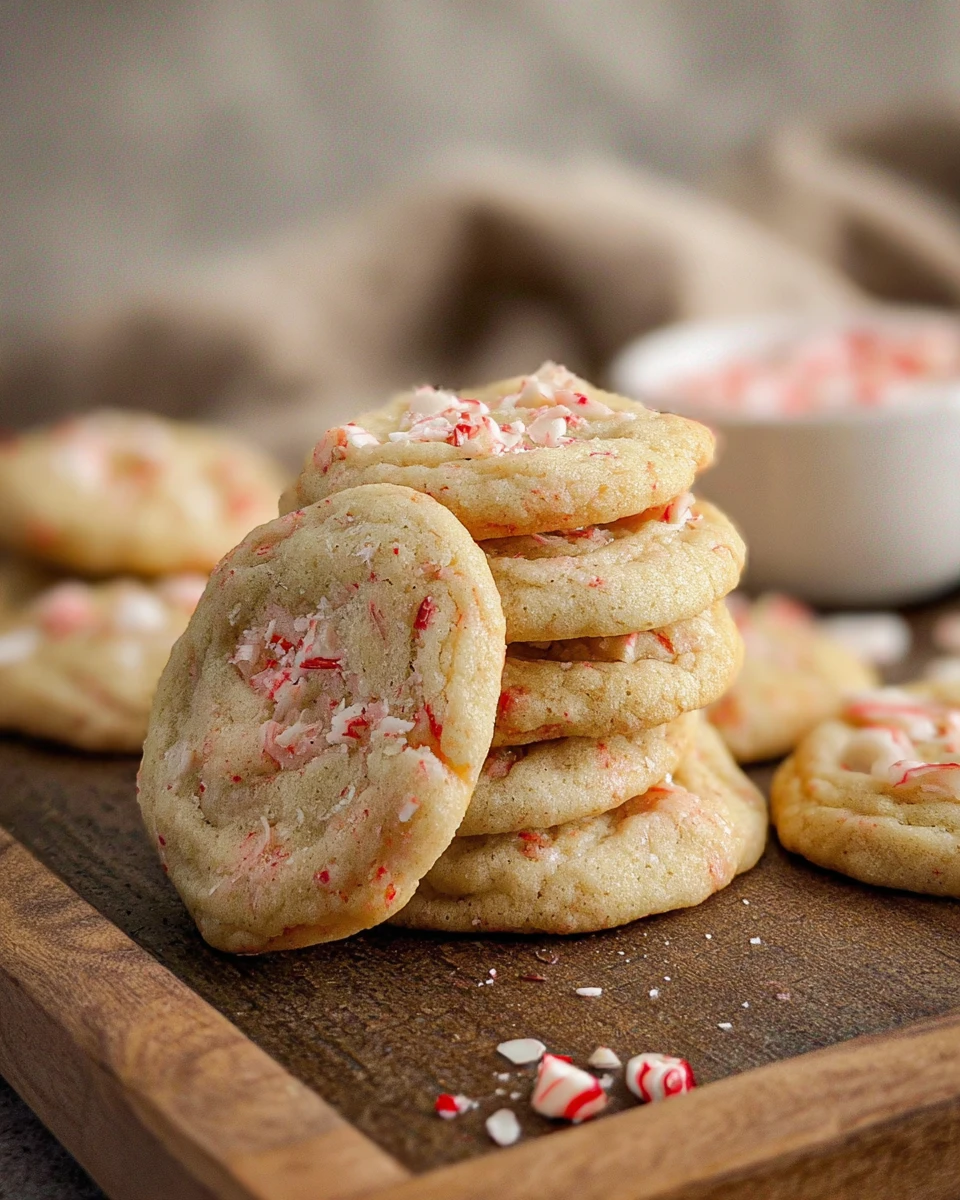 Vegan Candy Cane Sugar Cookies
